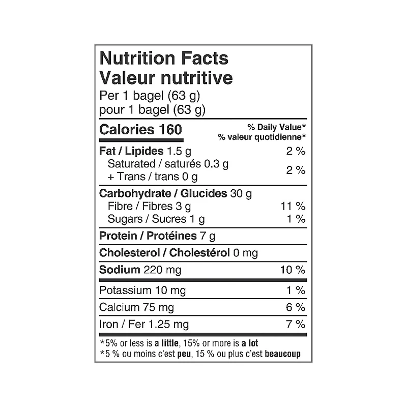 Bagels 100 % blé entier WW™ Emb. de 6; 378 g