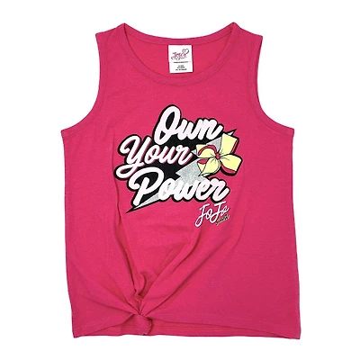 Jojo Siwa Girls knotted muscle tank