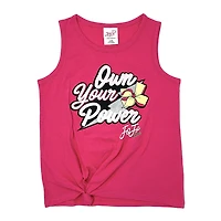 Jojo Siwa Girls knotted muscle tank