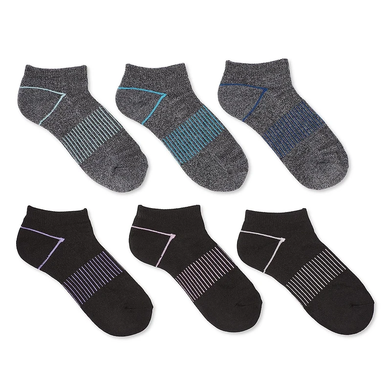 Athletic Works Women's Low-Cut Socks 6-Pack, Sizes 4-10