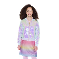 Veste en denim rose pour fille Mini Pop Kids Soda