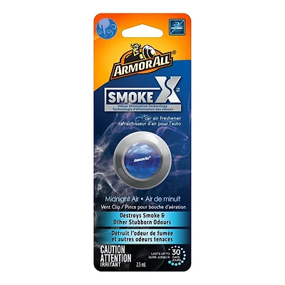 Armor All Vent Air Freshener (Midnight Air Scent, 1 Pack), Armor All Smoke X Automotive Air Freshener