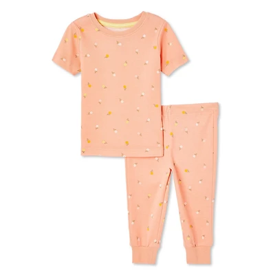 George Baby Girls' Pajama 2-Piece Set