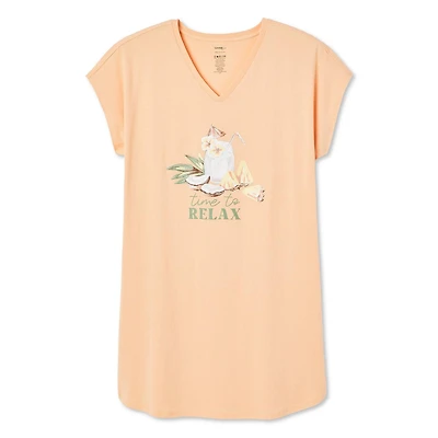 George Women's Plus V-Neckline Nightshirt