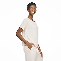 George Women's Tie-Front Pajama Top