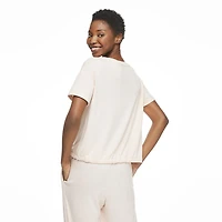 George Women's Tie-Front Pajama Top