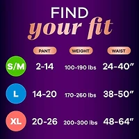 Always Discreet Boutique Incontinence and Postpartum Underwear for Women, Maximum Protection, L, Rosy