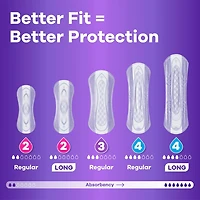 Always Discreet Incontinence Panty Liners for Bladder Leaks, Size 2, Very Light Absorbency