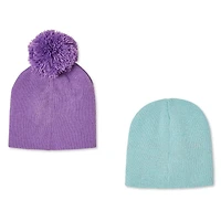 Ensemble 2 tuques en tricot George pour filles