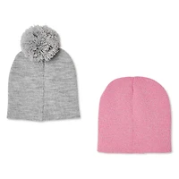 Ensemble 2 tuques en tricot George pour filles