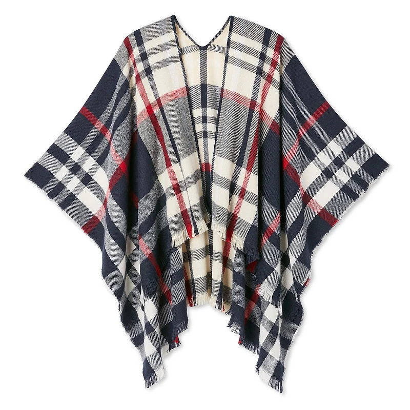 Poncho ruana à motif George pour femmes