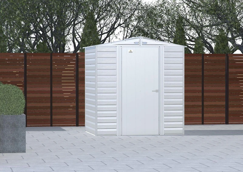 Arrow Select Steel Storage Shed, 6x5, Gris pâle