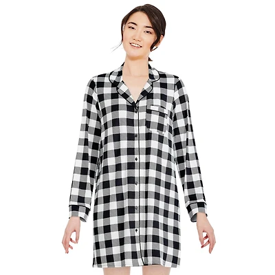 George Women's Notched Collar Nightshirt
