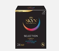 Préservatifs lubrifiés assortis SKYN Selection Non-Latex, 24 pièces