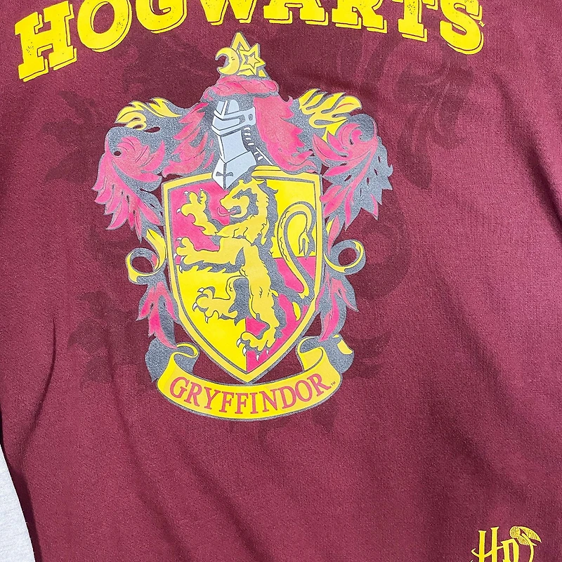 Harry Potter  Men's Gryffindor Shield Long Sleeve Hooded Twofer
