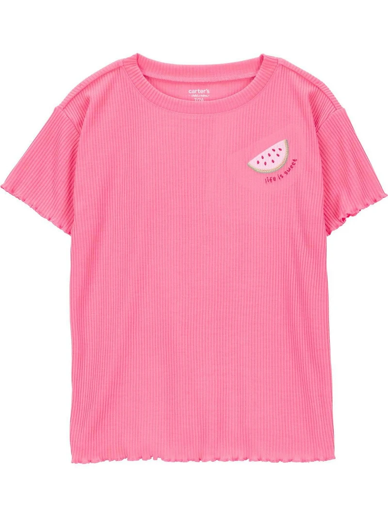 Carter's Child of Mine Kid Girls' Pink Watermelon 3 Piece PJs