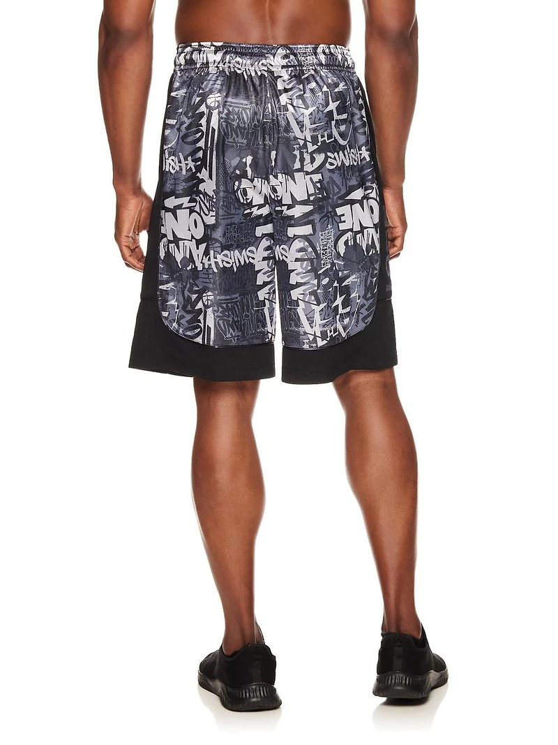 AND1 Short de basket-ball imprimé All Courts pour hommes