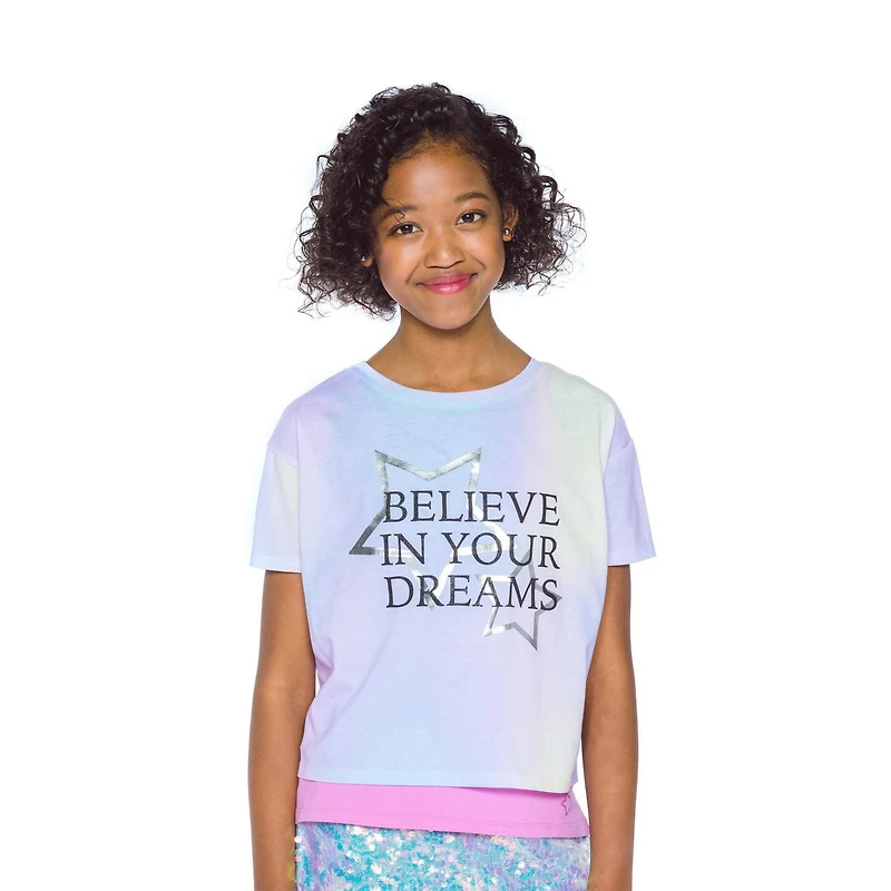 Girls Mini Pop Kids 2 Piece Layered Top