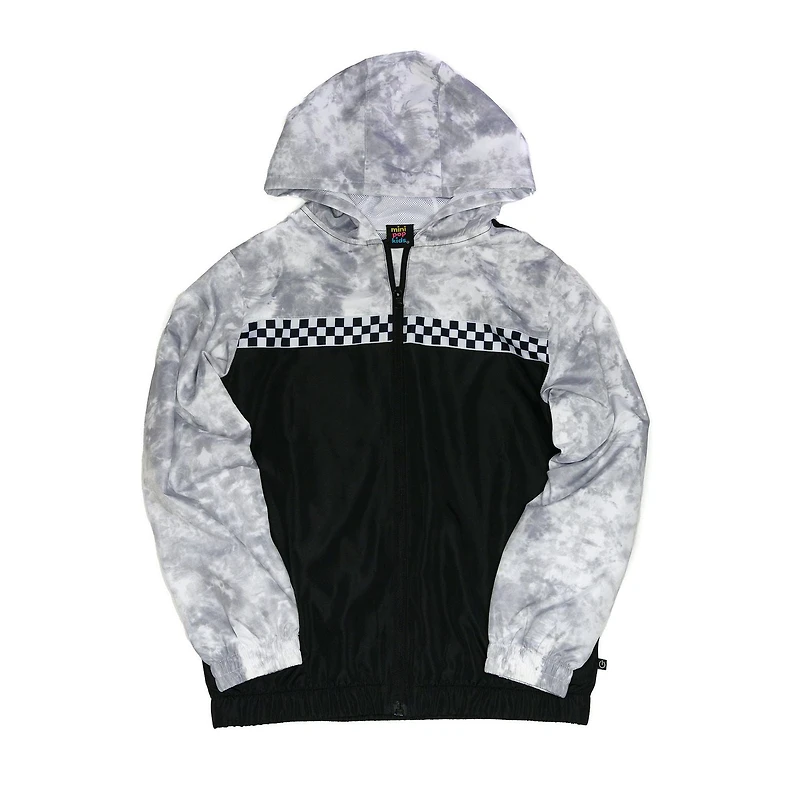Boys Mini Pop Kids Checker Nylon Jacket