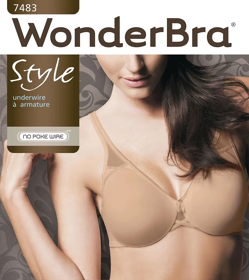 WonderBra  No Poke Wire Bra, Sizes C34-DD40