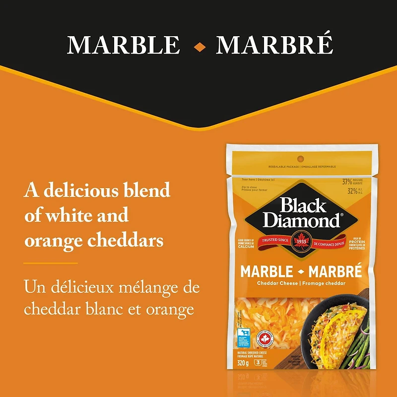 Black Diamond Fromage Râpé Cheddar Marbré