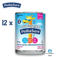 PediaSure®, Formulated Liquid Diet, Strawberry, 12 count, 2820 mL, 12 x 235 mL (12-pack)