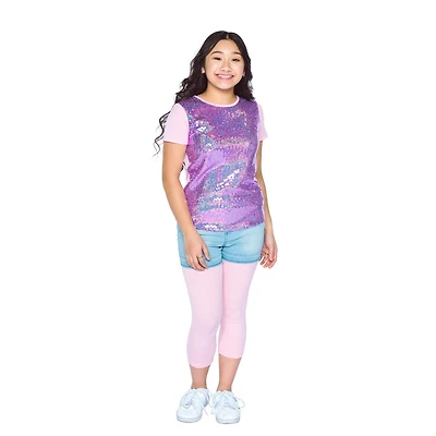 Girls Mini Pop Kids Sequins T-Shirt