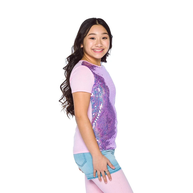 Girls Mini Pop Kids Sequins T-Shirt