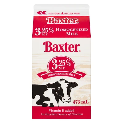 Baxter 3.25% Homogenized Milk
