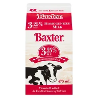 Baxter 3.25% Homogenized Milk