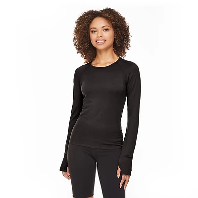 Athletic Works Women's Long Sleeve Seamless Tee