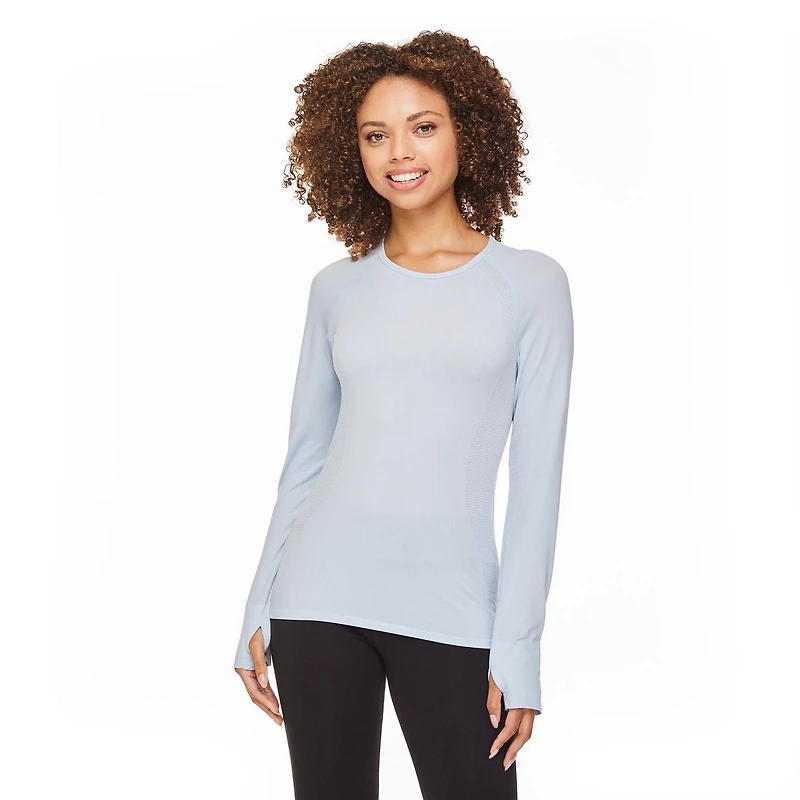 Athletic Works Women's Long Sleeve Seamless Tee