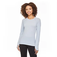 Athletic Works Women's Long Sleeve Seamless Tee