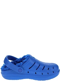 Rugged Shark Boy's  Faux Fur Clog Shoes