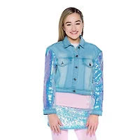 Blouson en denim pour fille Mini Pop Kids