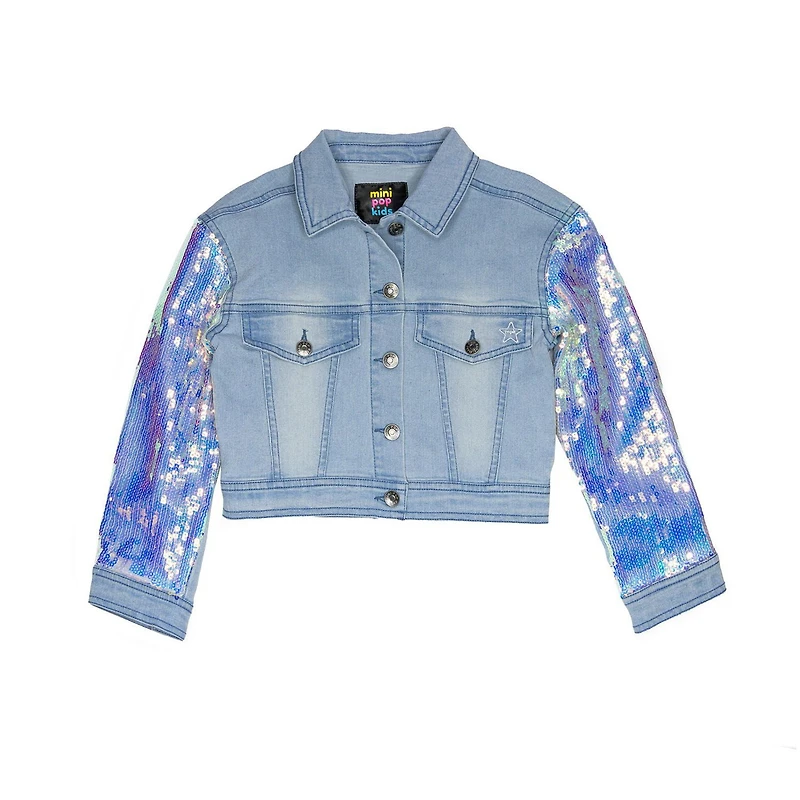 Blouson en denim pour fille Mini Pop Kids