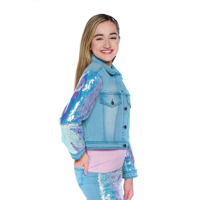 Blouson en denim pour fille Mini Pop Kids