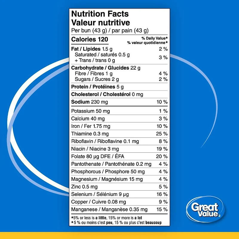 Great Value Hot Dog Buns, 8 pk, 516 g