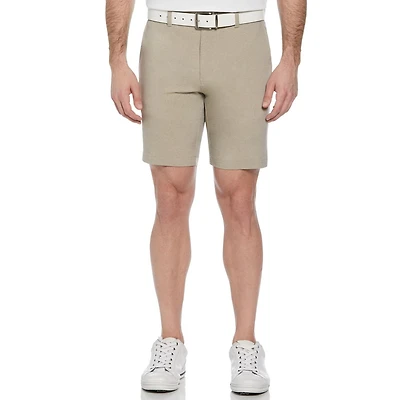 Ben Hogan Short de golf extensible chiné 9" pour hommes avec ceinture active