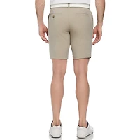 Ben Hogan Short de golf extensible chiné 9" pour hommes avec ceinture active