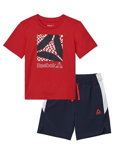 Reebok Toddler 'Race Daze' Short Sleeve Tee and Short Set