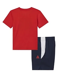 Reebok Toddler 'Race Daze' Short Sleeve Tee and Short Set