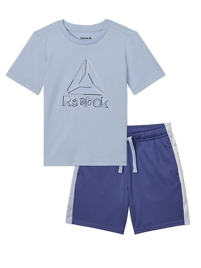 Ensemble t-shirt et short à manches courtes 'Limitless' pour tout-petits Reebok Tailles 2T-5T