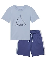 Ensemble t-shirt et short à manches courtes 'Limitless' pour tout-petits Reebok Tailles 2T-5T