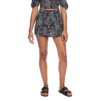 Jupe-short à ceinture en V No Boundaries pour femmes