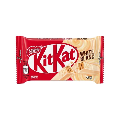 Gaufrette Blanc, gaufrettes croustillantes avec enrobage chocolaté blanc onctueux, arômes naturels 41 g 41 g