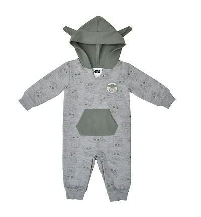 Star Wars Bébé Yoda combinaison à capuche en mouletton pour garçons