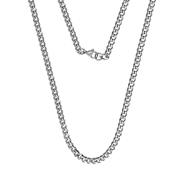 Designs for Him Stainless Steel Curb 5mm Chain