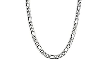 Designs for Him Stainless Steel Figaro 6mm Chain