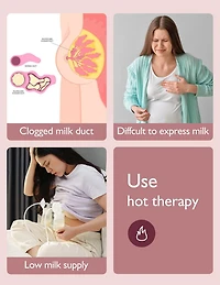 Momcozy Larger Breast Therapy Packs, Hot and Cold Breast Pads with 2 Soft Covers, Breastfeeding Essentials, MOMCOZY Breast Therapy Pack